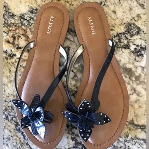 Black Alfani flip-flops